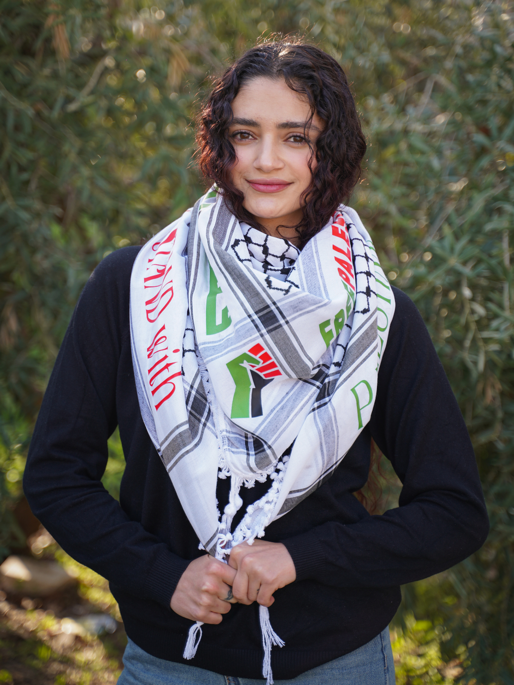 Our I Stand with Palestine Kufiya