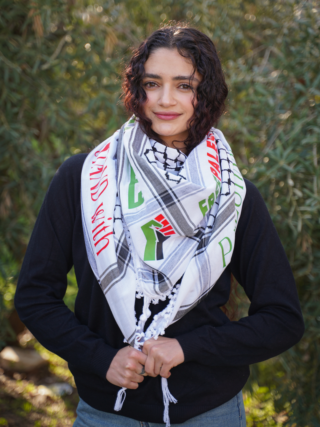 Our I Stand with Palestine Kufiya