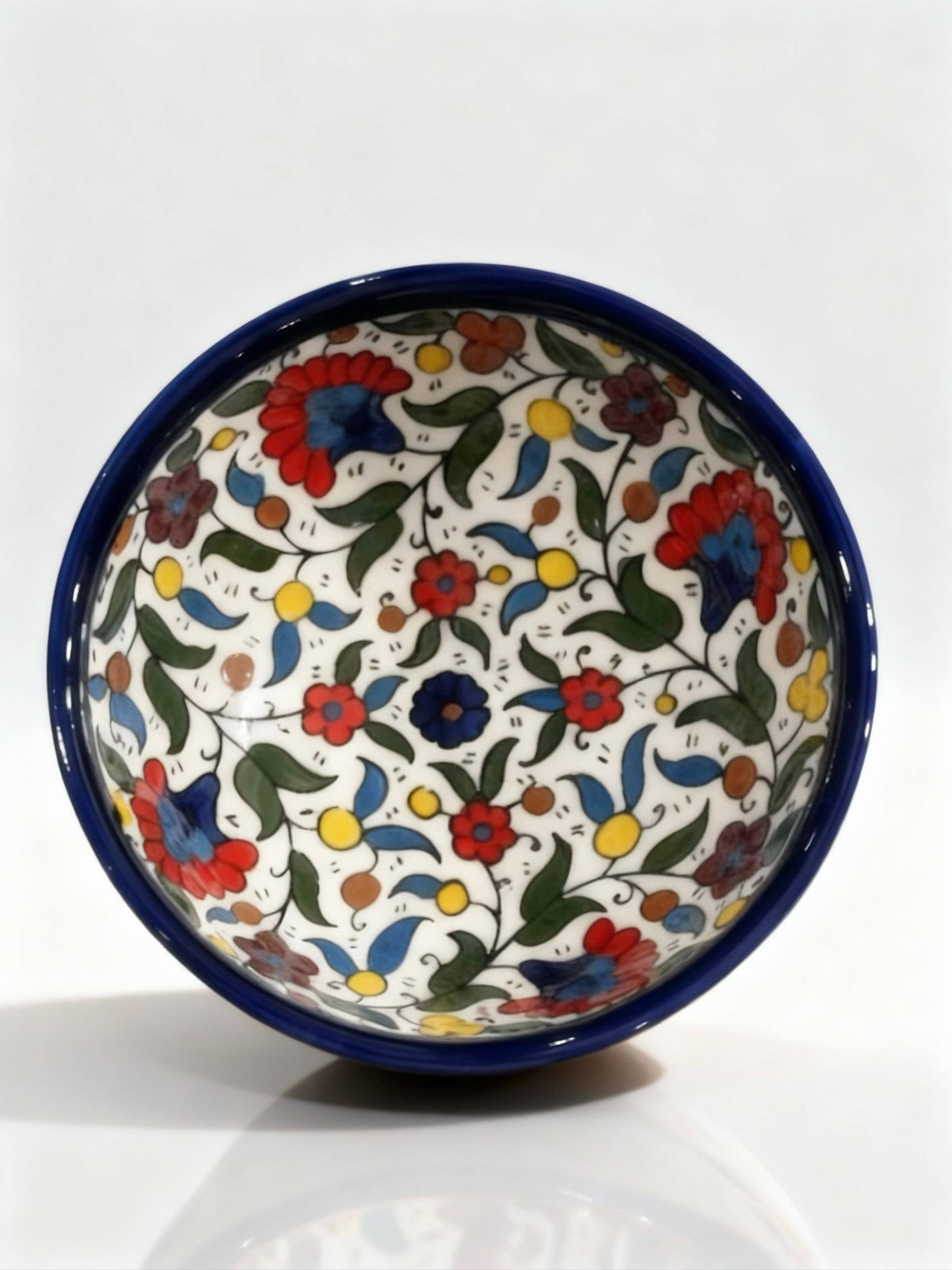 Florale Schale - handbemalt in Hebron