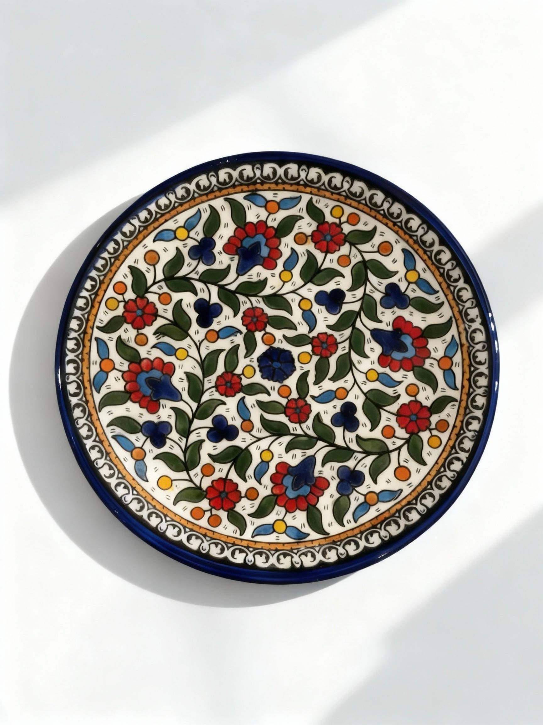 Teller aus Hebron, Palästina - handbemalt