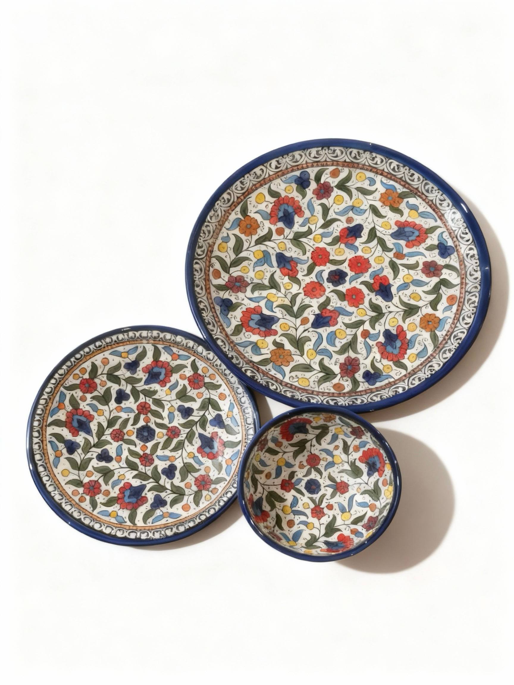 Geschirrset aus Hebron - handbemalt