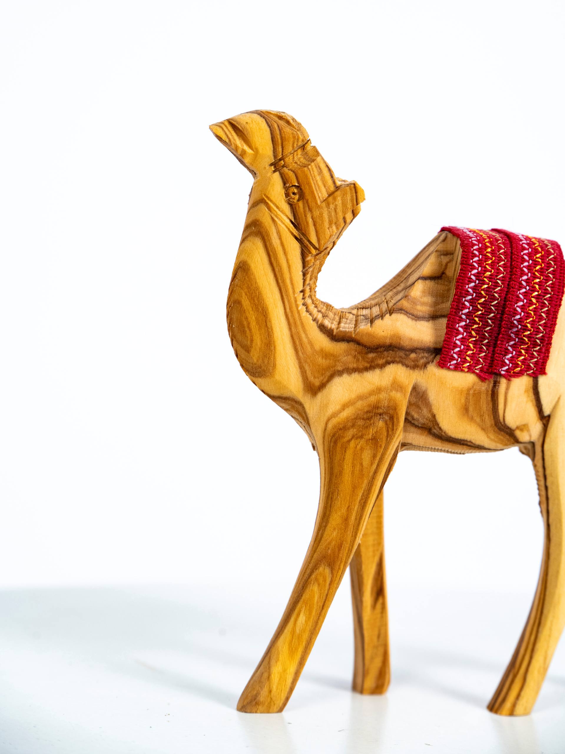 Grosses Kamel, handgeschnitzt aus Palästina - Detailansicht