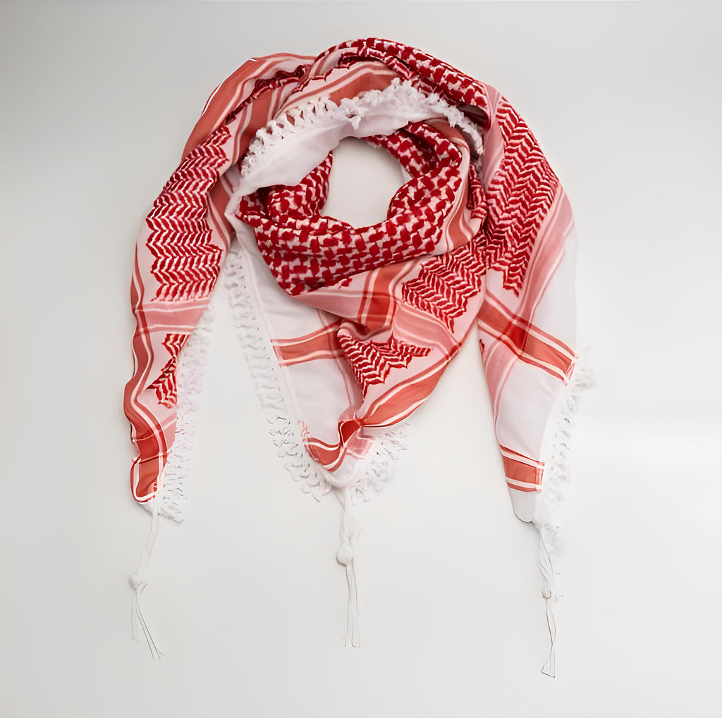 Die klassische rote Kufiya - Original aus Palästina