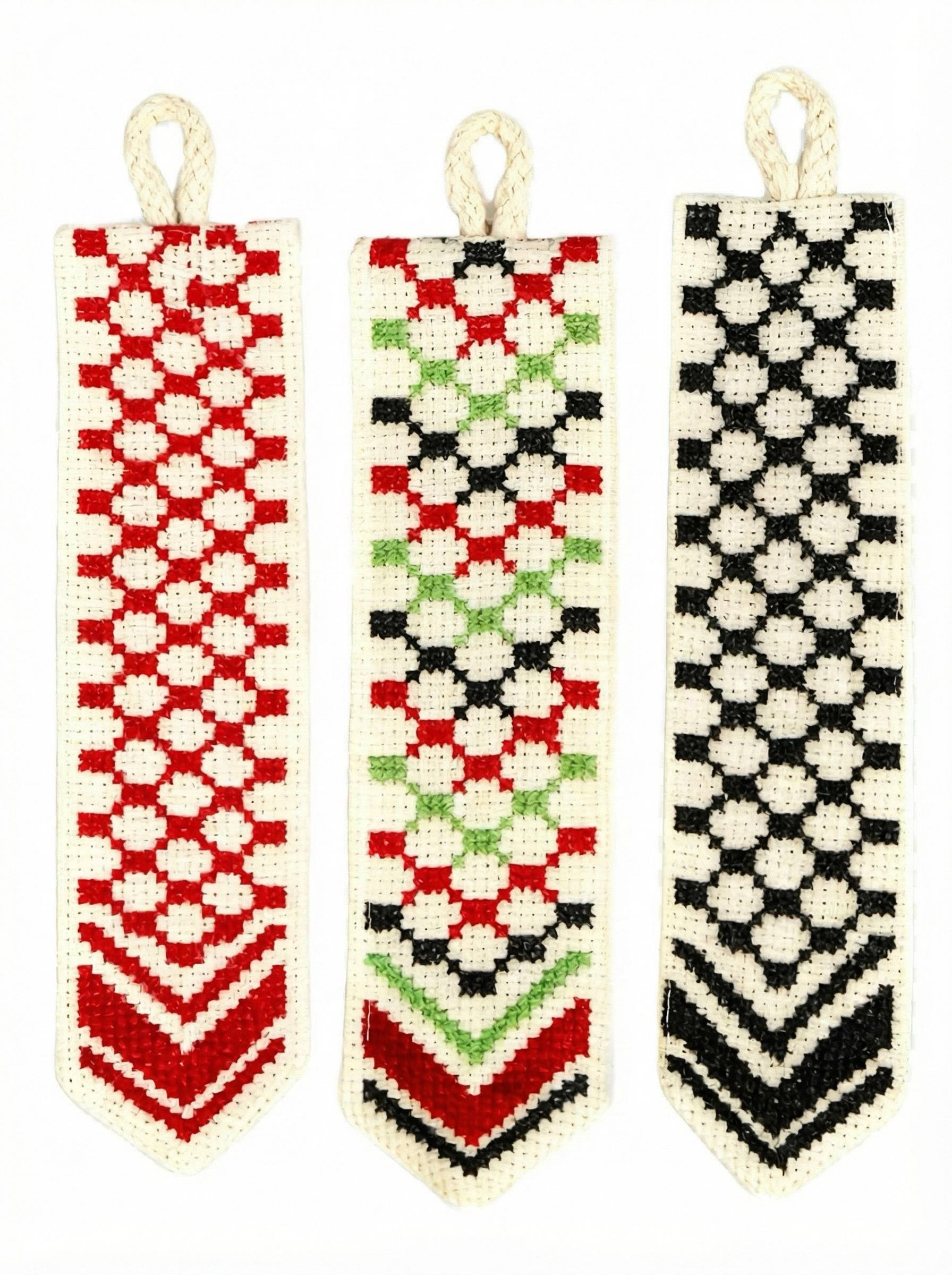 Tatreez Lesezeichen - in Flaggenfarben